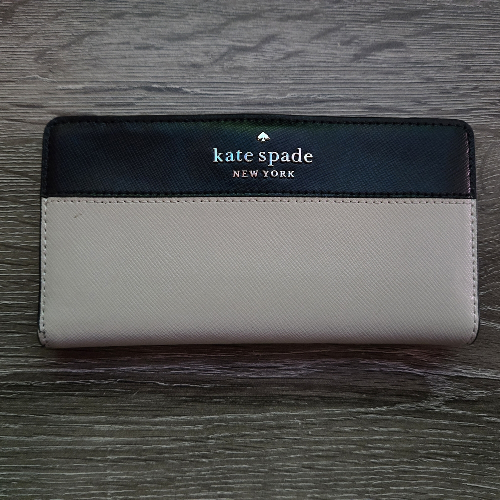 Kate Spade Black and Tan Wallet